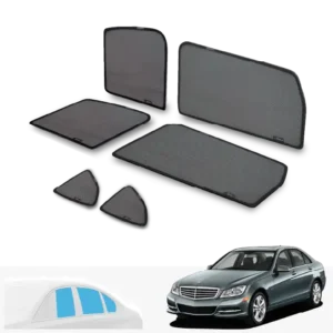 ม่านบังแดดบานประตูข้าง Mercedes Benz C-class W204 ตรงรุ่น