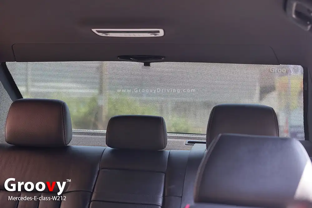 ม่านบังแดดบานกระจกหลัง (ฝาท้าย) Mercedes Benz E-class W212 ตรงรุ่น