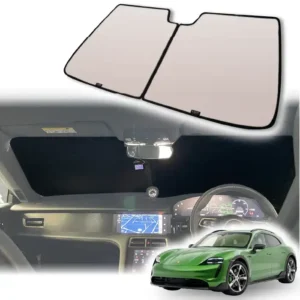 ม่านบังแดดบานกระจกหน้า Porsche Taycan ตรงรุ่น