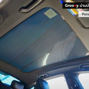 ม่านบังแดดบานกระจกซันรูฟ Porsche Taycan ตรงรุ่น