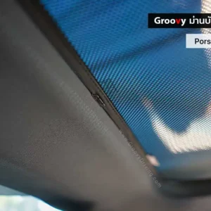 ม่านบังแดดบานกระจกซันรูฟ Porsche Taycan ตรงรุ่น