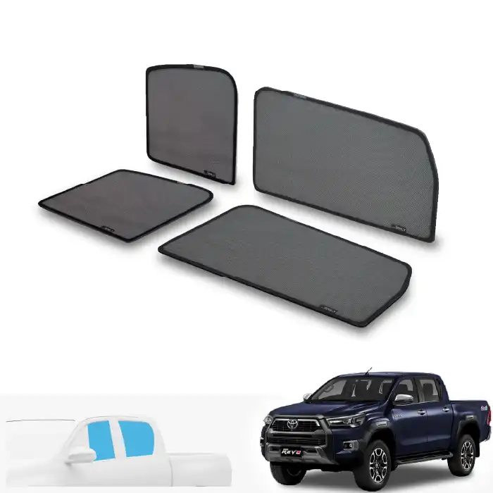 ม่านบังแดดบานประตูข้าง Toyota Hilux Revo ตรงรุ่น