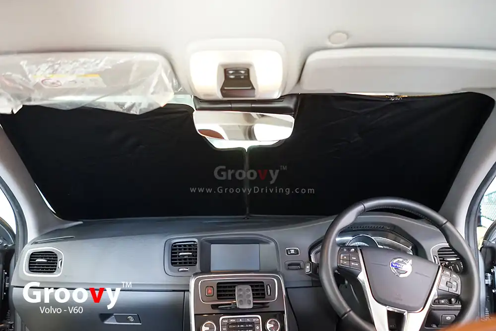 ม่านบังแดดบานกระจกหน้า Volvo V60 Gen1 ตรงรุ่น